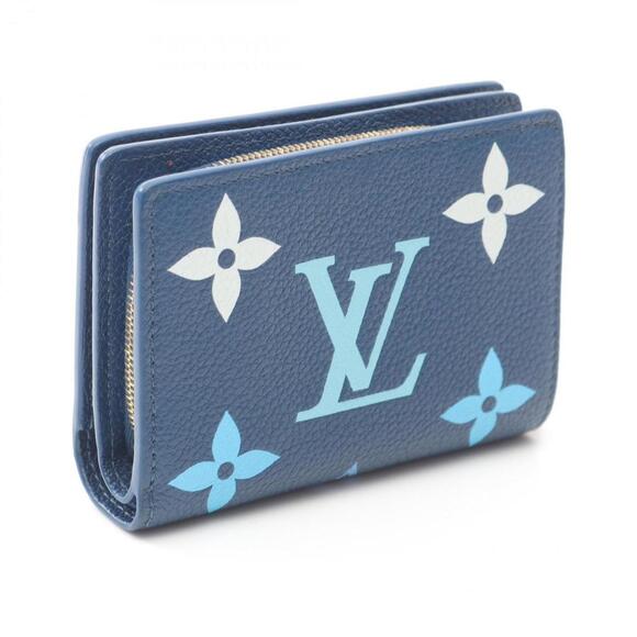 LOUIS VUITTON Navy Monogram Leather Wallet - Picture 2 of 5